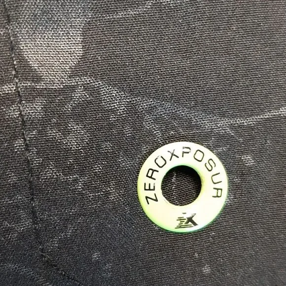 ZeroXposur Black with Lime Accent Color Swim Trunks - Picture 6 of 12